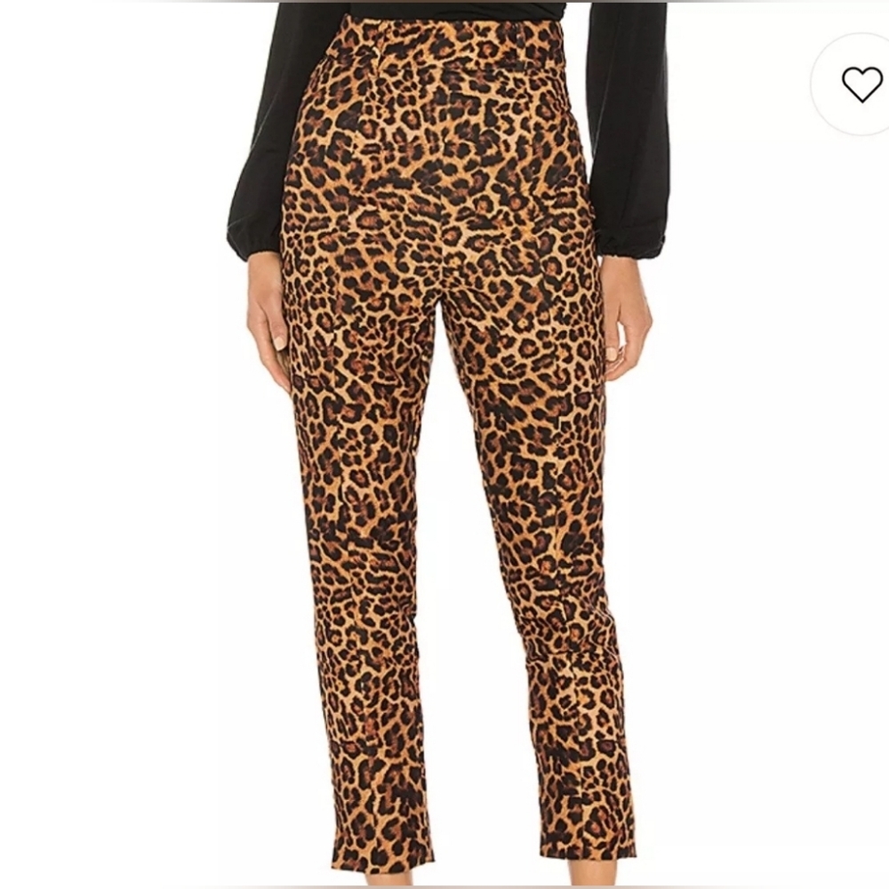 Lover’s + Friends Cain High Rise Slim Tapered Pants Jaguar Size Small Mob Wife